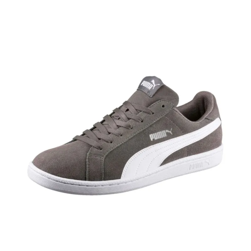 PUMA Smash Suede Anti-Slip Wear-Resistant Low-Top Skateboard Shoes Unisex Dark Gray-2