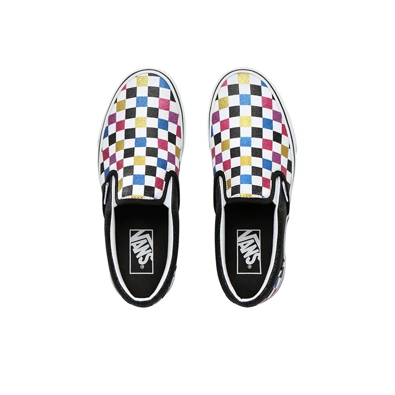Vans Classic Slip On 'Glitter Checkerboard'-3