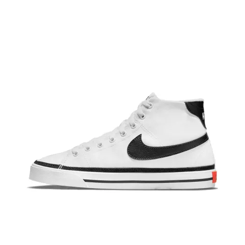 Nike Court Legacy Skateboard Shoes Women's Mid-Top White/Black