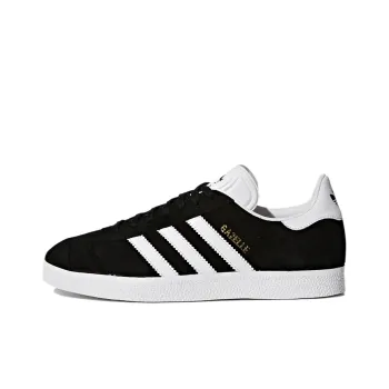 Adidas Originals Gazelle Black White Gold Metallic Women's