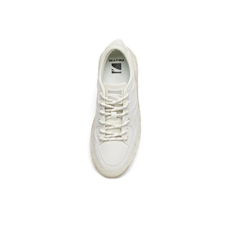 Anta Slip Resistant Breathable Low Top Skateboard Shoes Women's White-3
