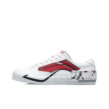 LiNing Weiwu Paris Fashion Week Vintage Shoes 'White Red'