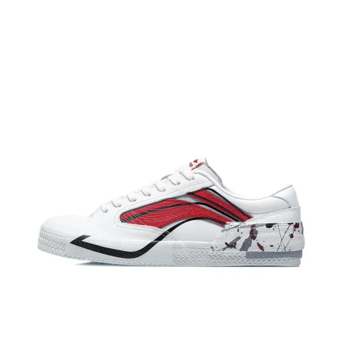 LiNing Weiwu Paris Fashion Week Vintage Shoes 'White Red'