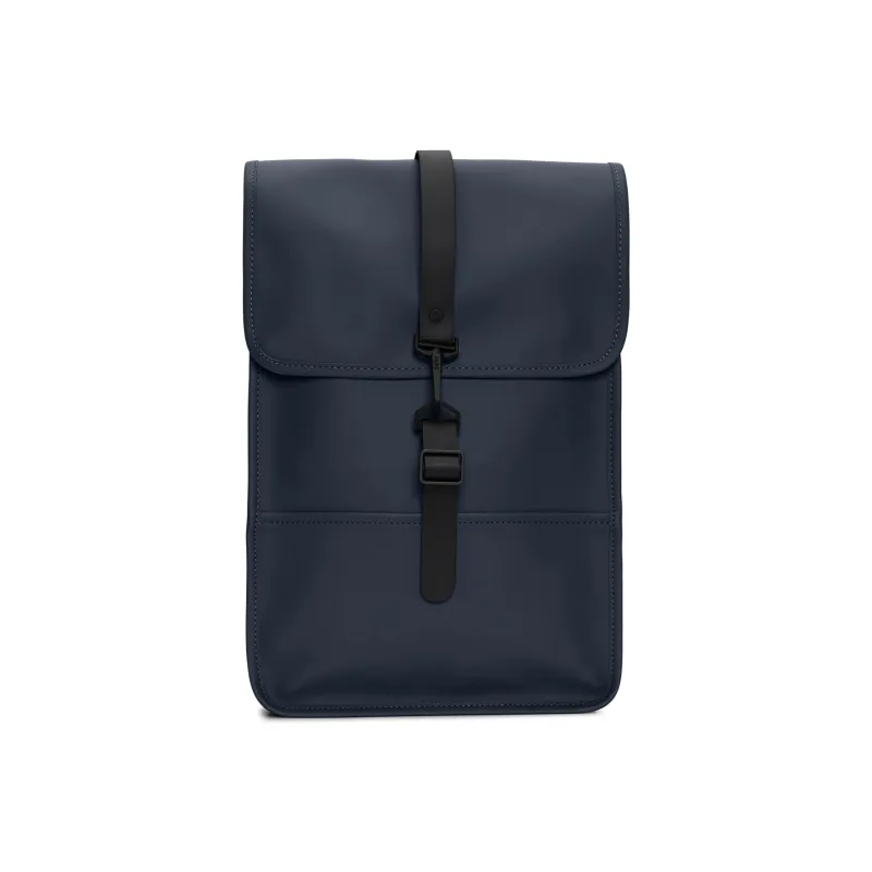 Rains Polyurethane And Polyester Blend Laptop Backpack Mini Unisex Black-3