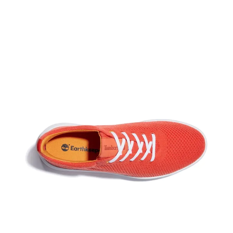 Timberland TRUECLOUD Skateboard Shoes Men Low-Top Orange Red/White-4