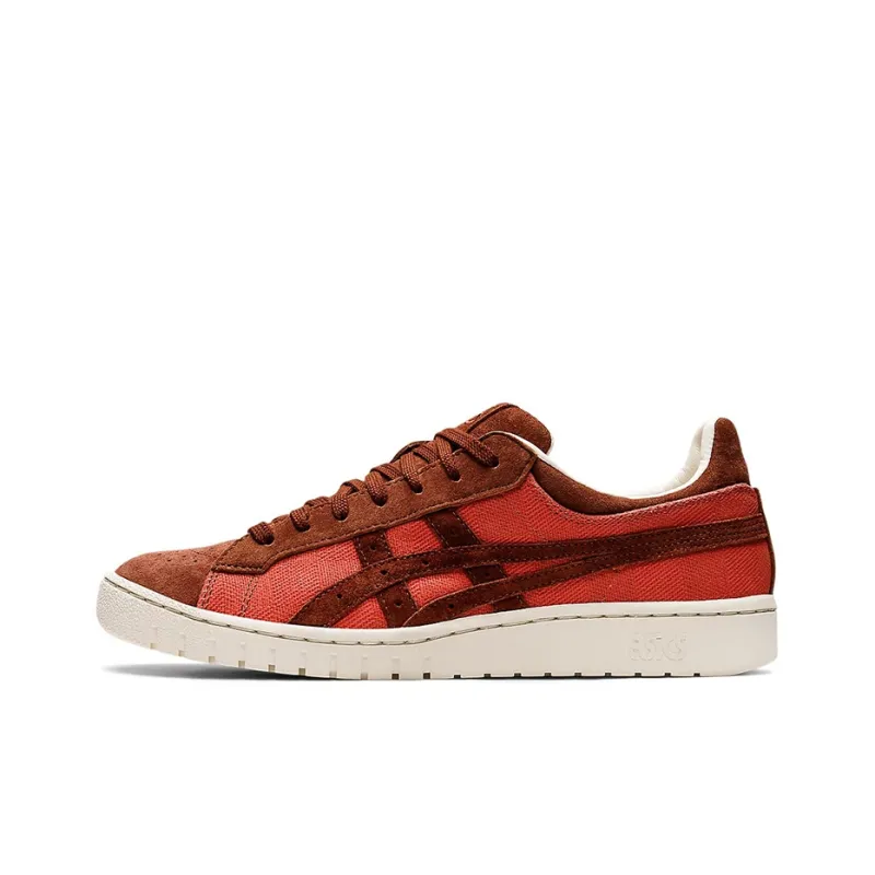 Asics Gel-Ptg Skateboard Shoes Unisex Low-Top Coral Pink/Brown-0