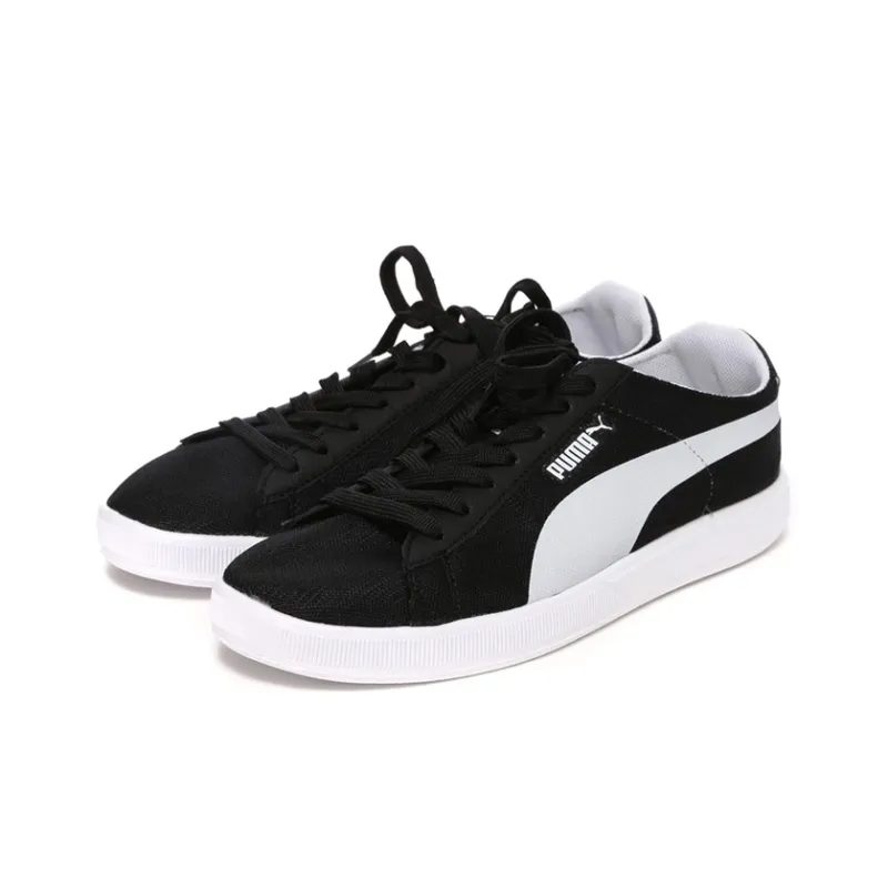 PUMA Archive Lite Low Mesh Coverage Lightweight Breathable Low-Top Skateboard Shoes Unisex Black White-1