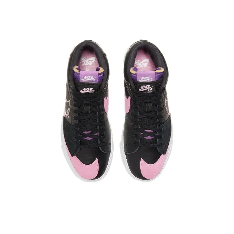 Nike SB Zoom Blazer Mid Edge Black Pink Rise-2