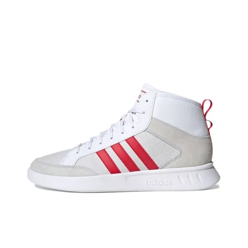 Adidas Court80s Skateboard Shoes Unisex Mid-Top White/Red/Gray