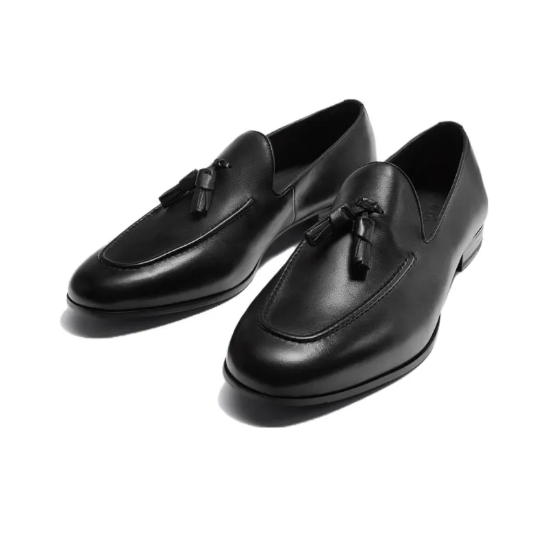 ZARA Loafers Men Black-1
