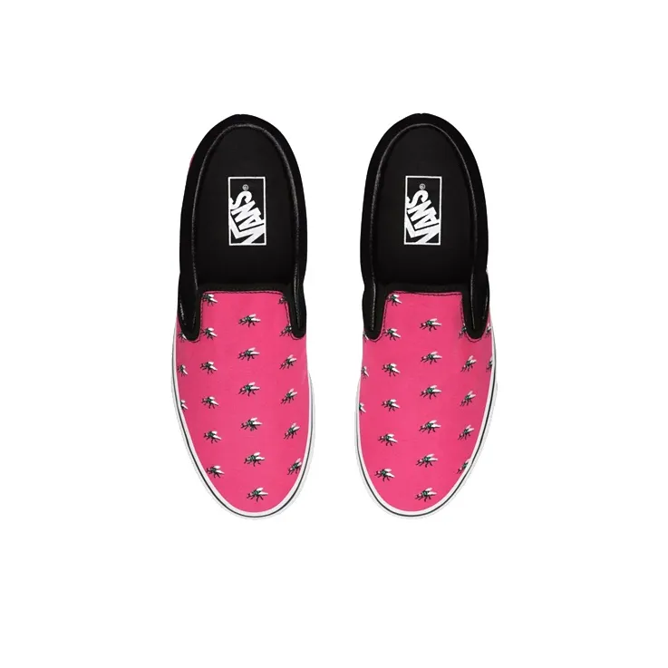Vans Trap Fly Classic Slip on Shoes Red Rose-3
