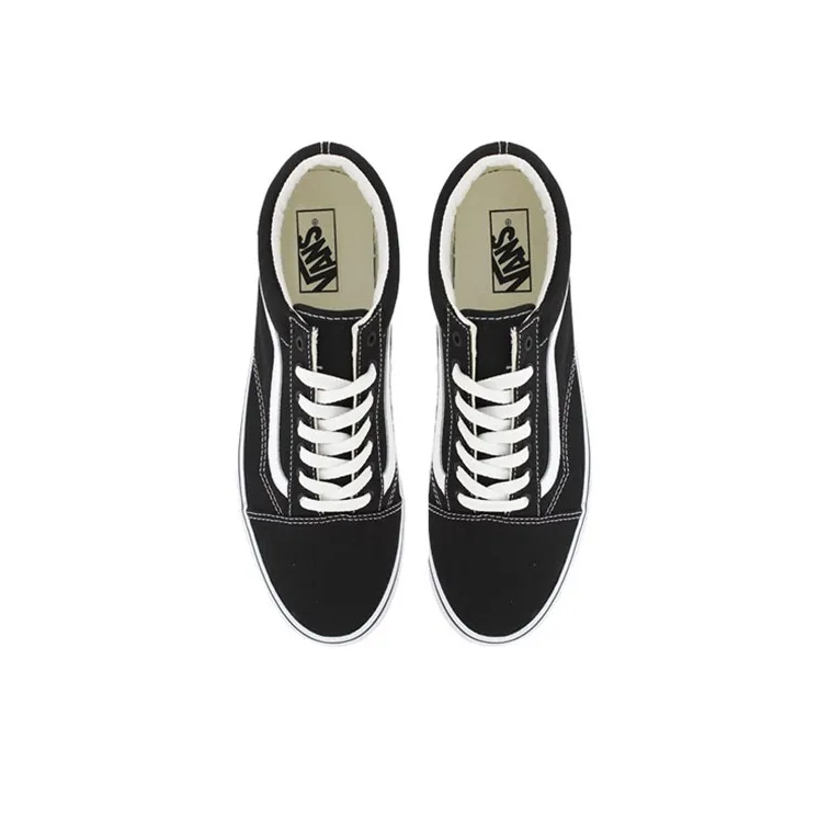 Vans Old Skool Black White White Heel Tab-2
