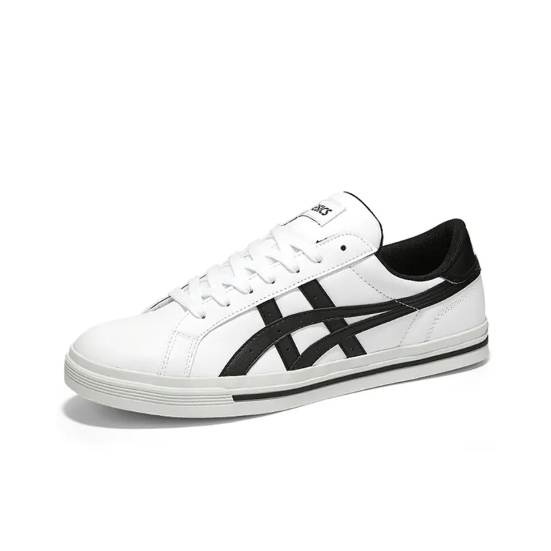 Asics Classic Tempo Wear-Resistant Slip-Resistant Low-Top Skateboard Shoes Unisex Black White-2