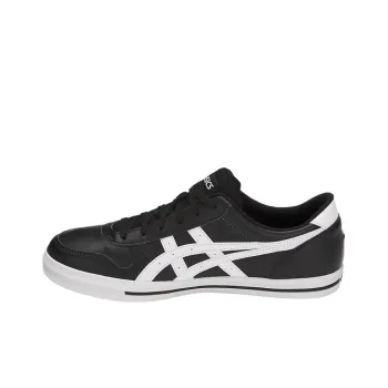 Asics Aaron Anti-Slip Wear-Resistant Lightweight Breathable Low-Top Skateboard Shoes Unisex White Black