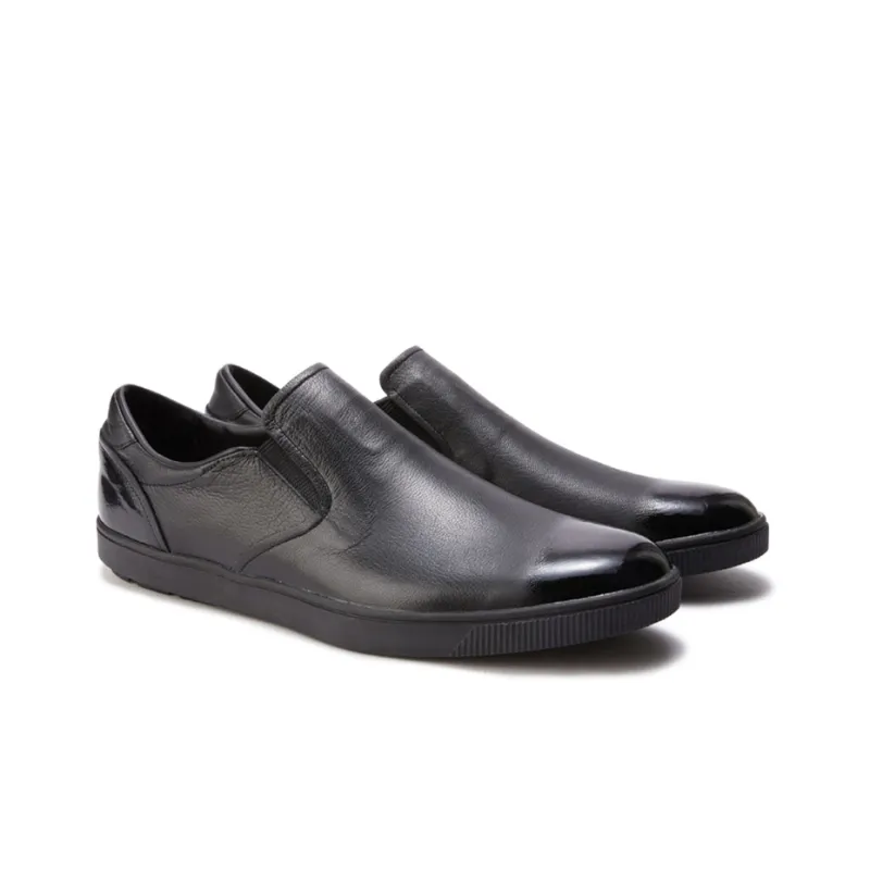 Onitsuka Tiger Slip on Deluxe Cushioning, Wear Resistant Low Top Skateboard Shoes Men's Black-2