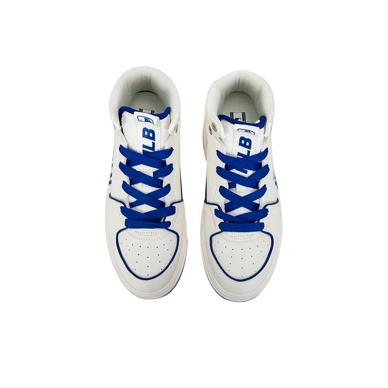 MLB Chunky Liner High Top Skateboard Shoes Unisex White Blue-3