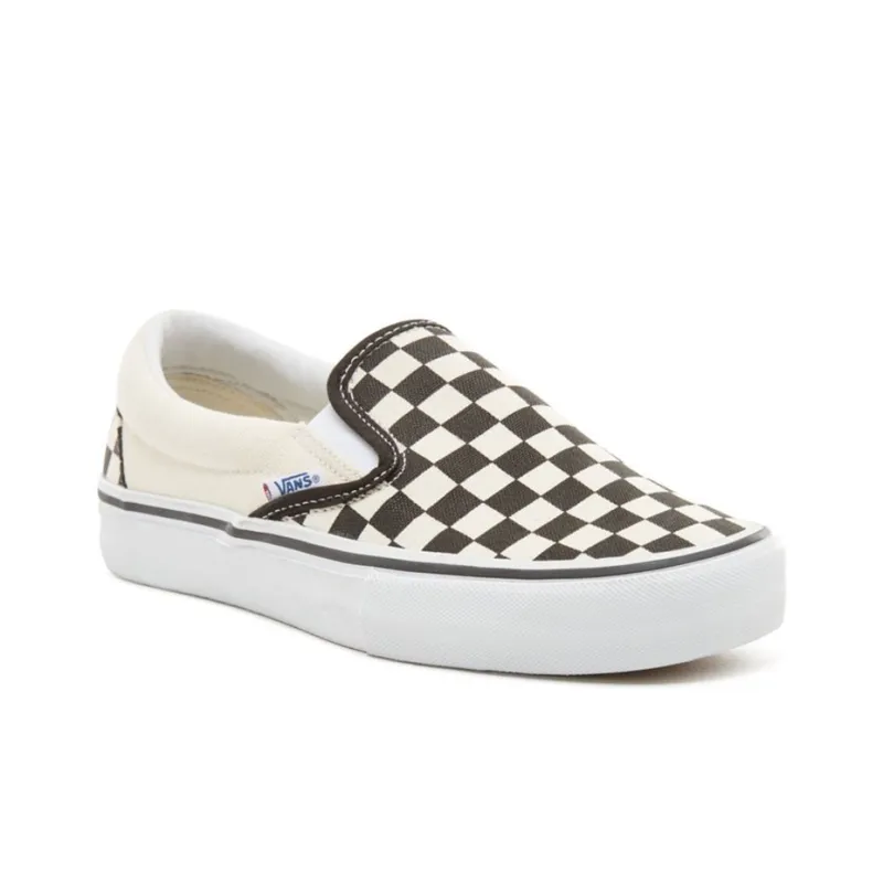 Vans Slip On Pro Checkerboard Black White-2
