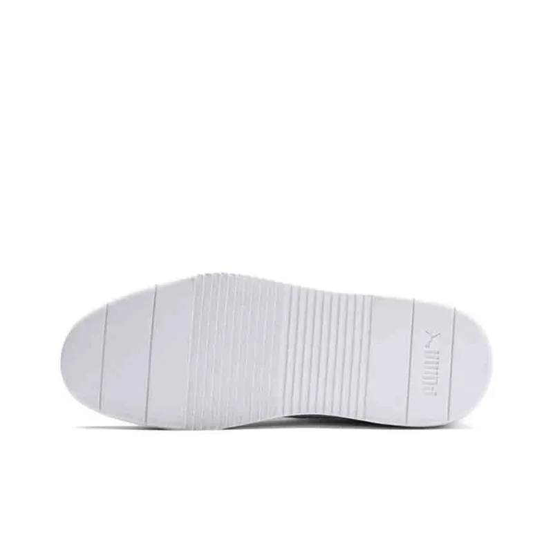 PUMA Cali Retro Low Top Skate Shoes White Green-3