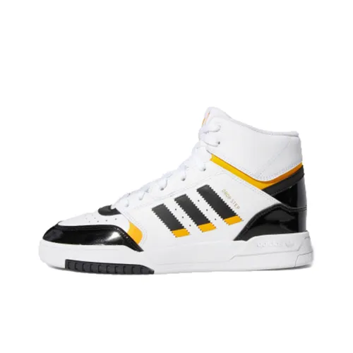 Adidas Originals Drop Step Skateboard Shoes Women's High-Top White/Black/Yellow