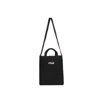 FILA Eco Friendly Canvas Crossbody Bag, Canvas Bag, Shoulder Bag, Handbag Regular Unisex Black