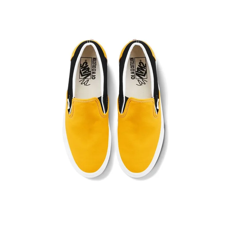 Vans Slip On Black Yellow Unisex 'Black Yellow'-3