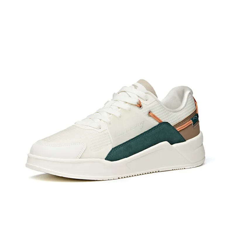 Anta Slip Resistant Cushioning Abrasion Resistant Lightweight Low Top Skateboard Shoes Men's-1