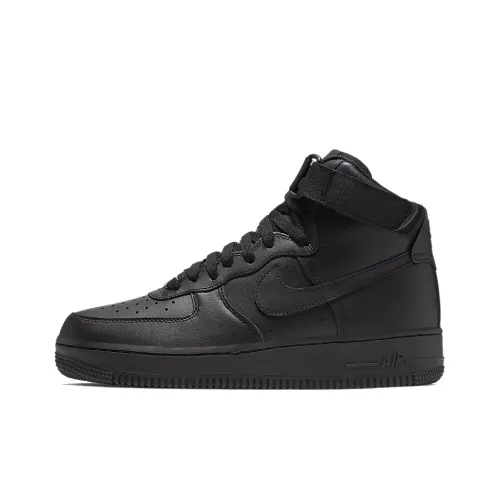 Nike Air Force 1 Skateboard Shoes Women's High-Top Black