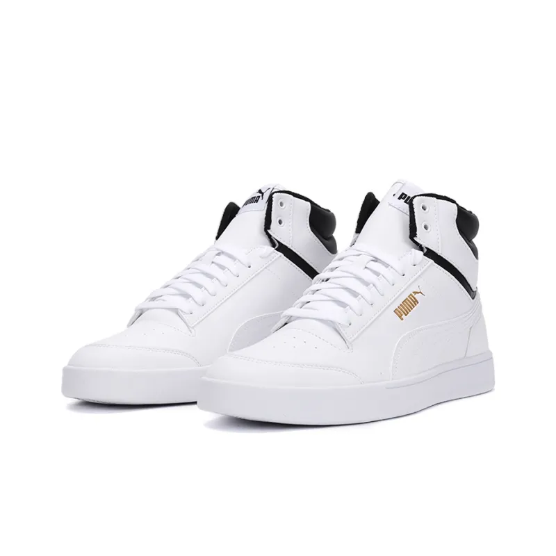PUMA Shuffle Mid Wtr 'White Black Team Gold'-2