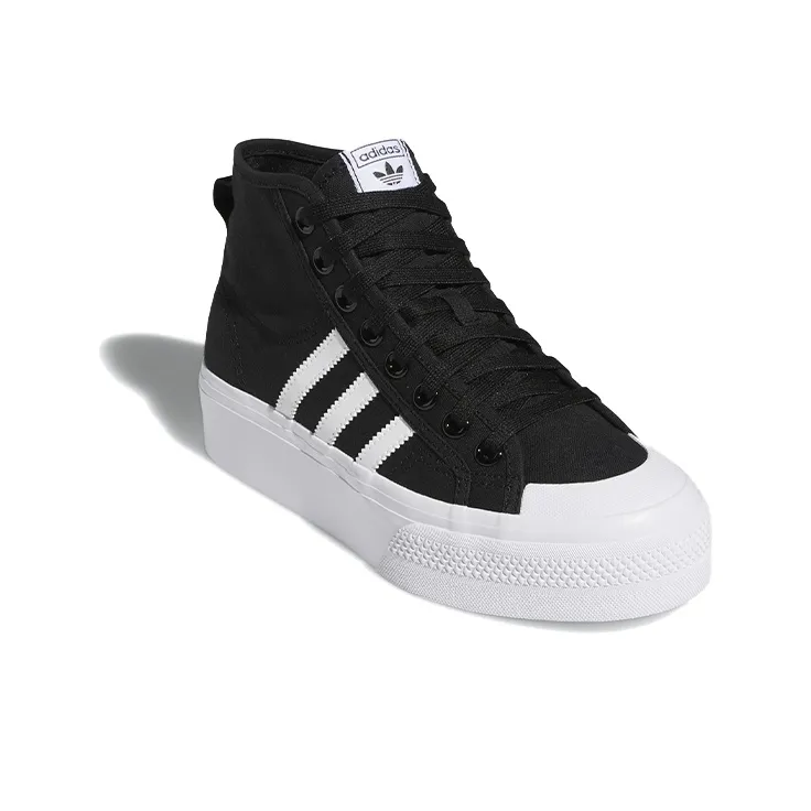 Adidas Women's Nizza Platform Mid 'Core Black White' Women's-2