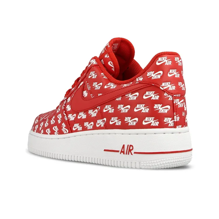 Nike Air Force 1 Low All Over Logo Red-3