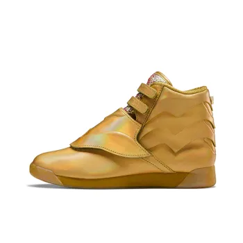 Reebok Freestyle Hi Dc Wonder Woman Gold Women's