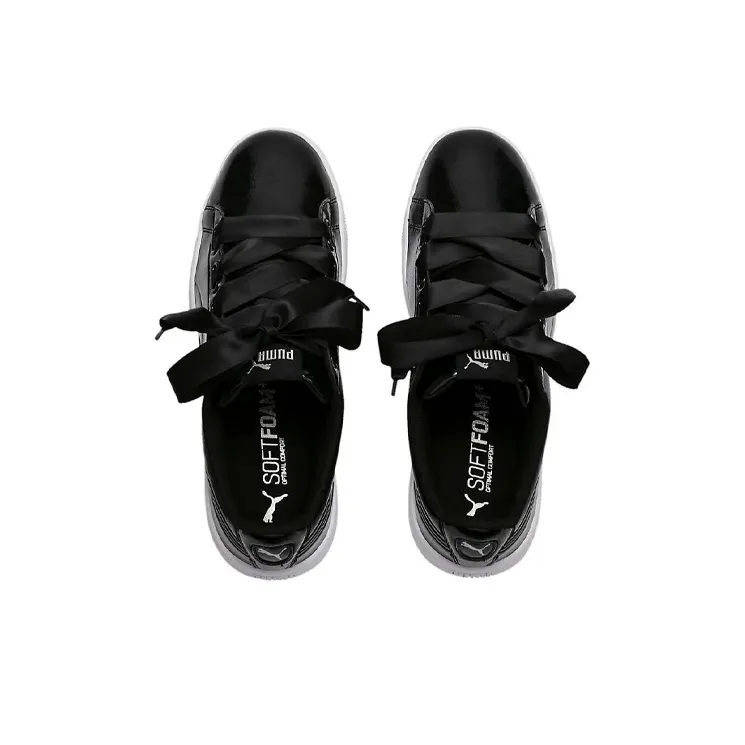 PUMA Vikky V2 Ribbon Balance Lightweight Low-Top Skateboard Shoes Women's Black-2