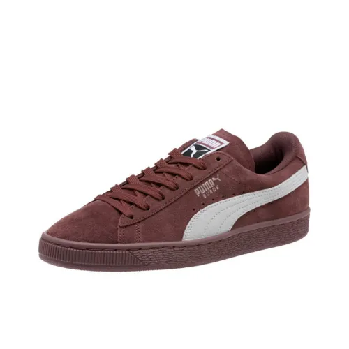 PUMA Suede Skateboard Shoes Women's Low-Top American Lion White