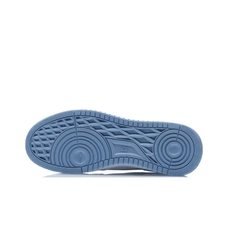 LiNing Haichuan Slip Resistant Cushioning Abrasion Resistant Lightweight Low Top Skateboard Shoes Men's White Blue-6