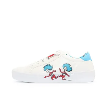 Skechers Dr. Seuss X Skechers Goldie 2.0 Low Top Sneakers White/Blue Women's