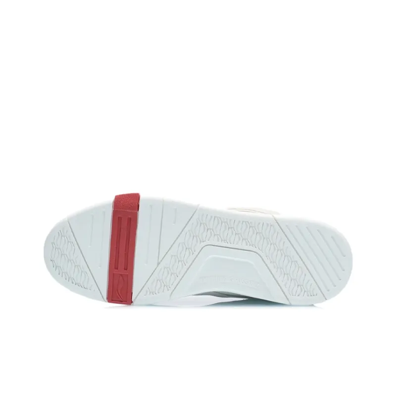 LiNing Only Us SUPERWAVELO Superwave Mid Abrasion Resistant Breathable Mid Top Skateboard Shoes Men's Snow-4