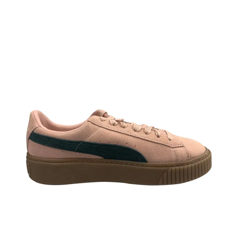 PUMA Suede Platform 'Brown Khaki' Women's-1