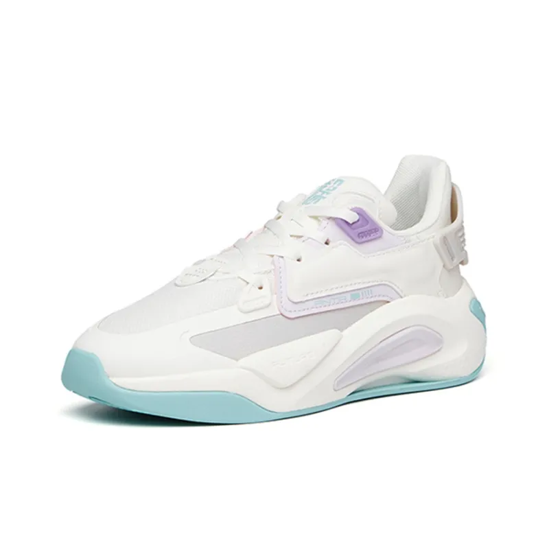 Anta Life Collection Low-Top Skateboard Shoes Women's White Purple-2