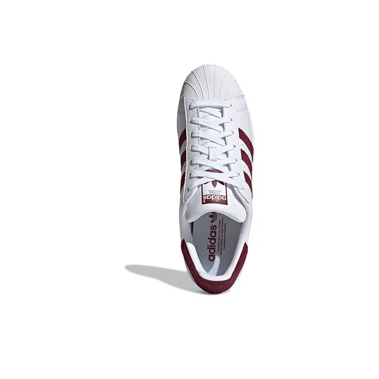 Adidas Superstar 'White Collegiate Burgundy'-3