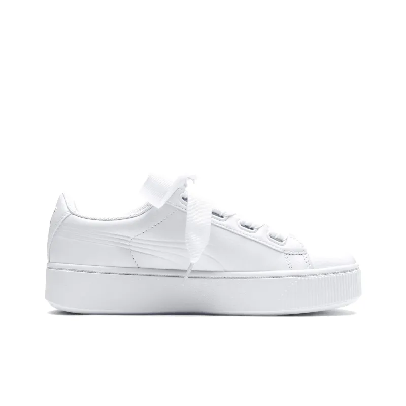 PUMA Vikky Stacked Ribbon Core White Board Shoes Women's-1