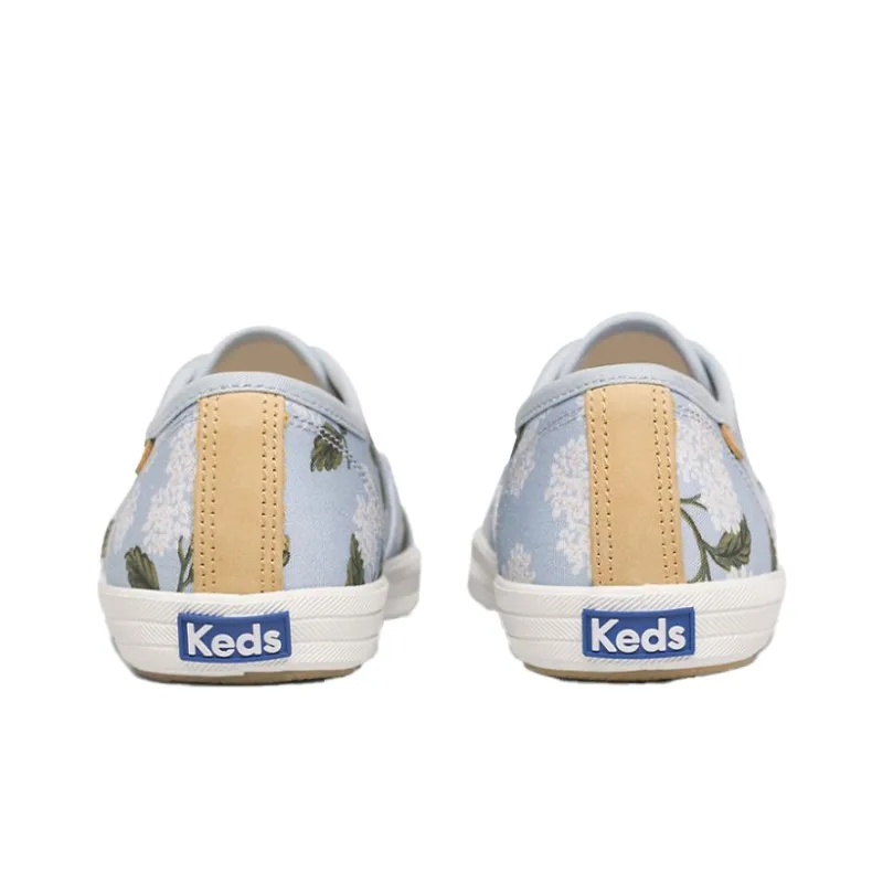 Rifle Paper Co. x Keds Vintage Champion Orangerie Low-Top Skateboard Shoes Women's Blue-2