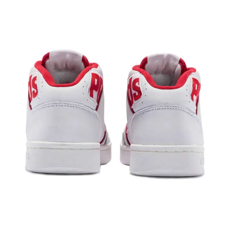 Keds Skateboard Shoes Unisex Mid-Top White Red-4