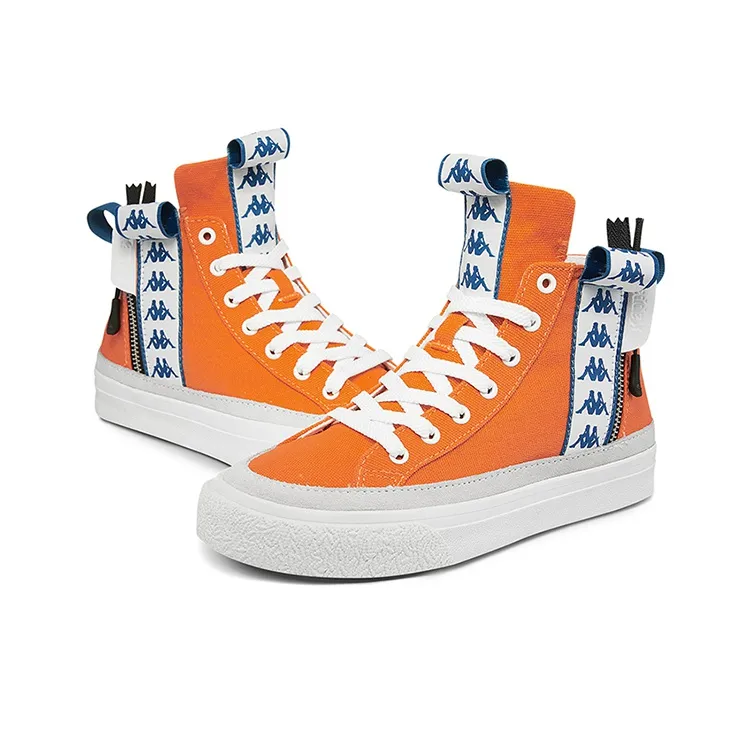 Kappa High Top Skateboard Shoes Unisex Pumpkin Orange-5