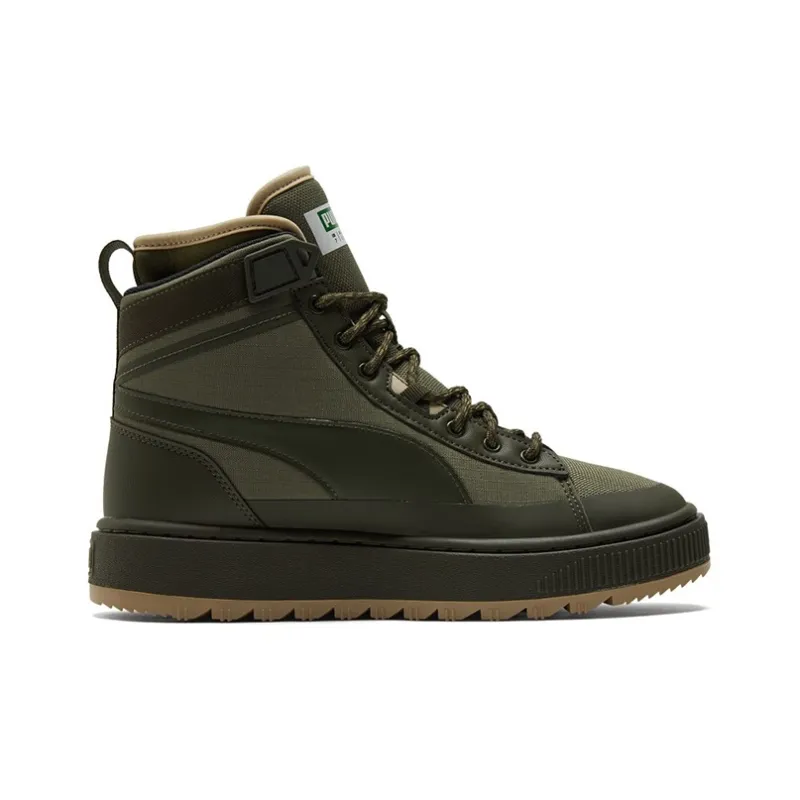 PUMA Unisex Suede Mid Wtr Sneakers Green-1