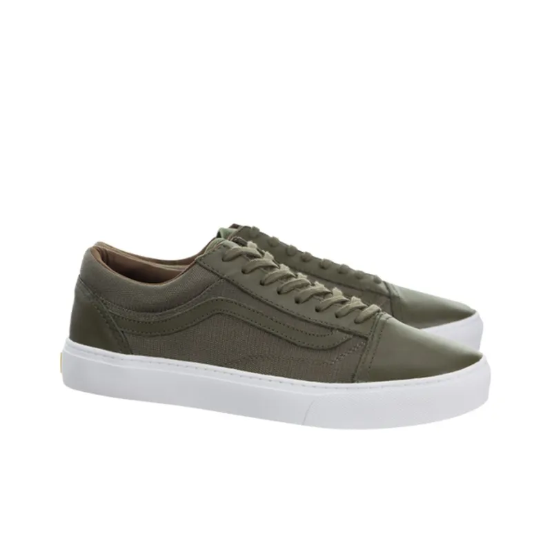 Vans Old Skool Collection Skateboard Shoes Unisex Low-Top Olive-1