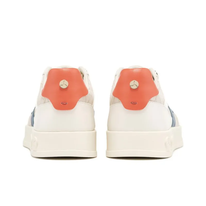 LI NING 1990 Classic Collection Shock Absorbers Low Top Skateboard Shoes Men's White Blue-4