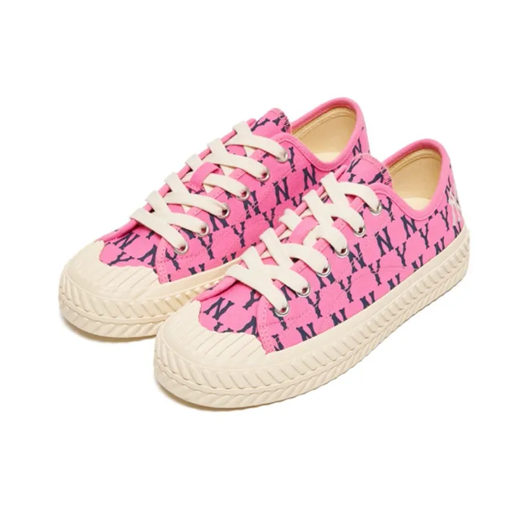 MLB Playball Low Top Skateboard Shoes Unisex Pink-3