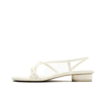 ZARA One Strap Sandals Women's White