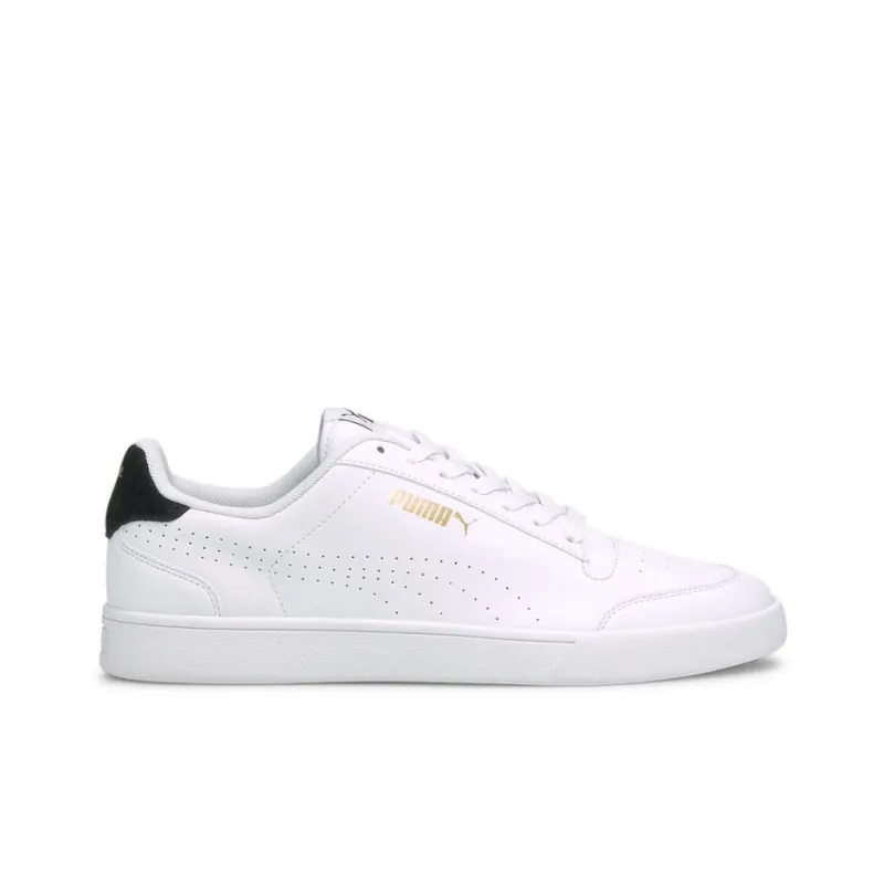 PUMA Shuffle Perf Slip-Resistant Cushioning Wear-Resistant Lightweight Low-Top Skateboard Shoes Men's White Black Tail-1