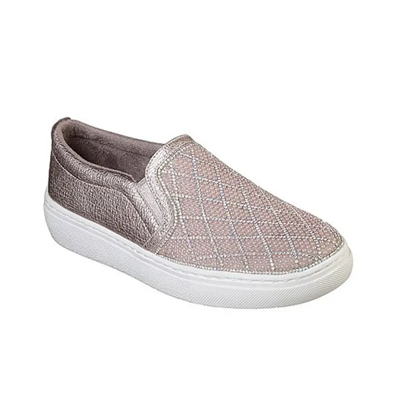 Skechers Skateboard Shoes Women's Low-Top Rose Gold-2